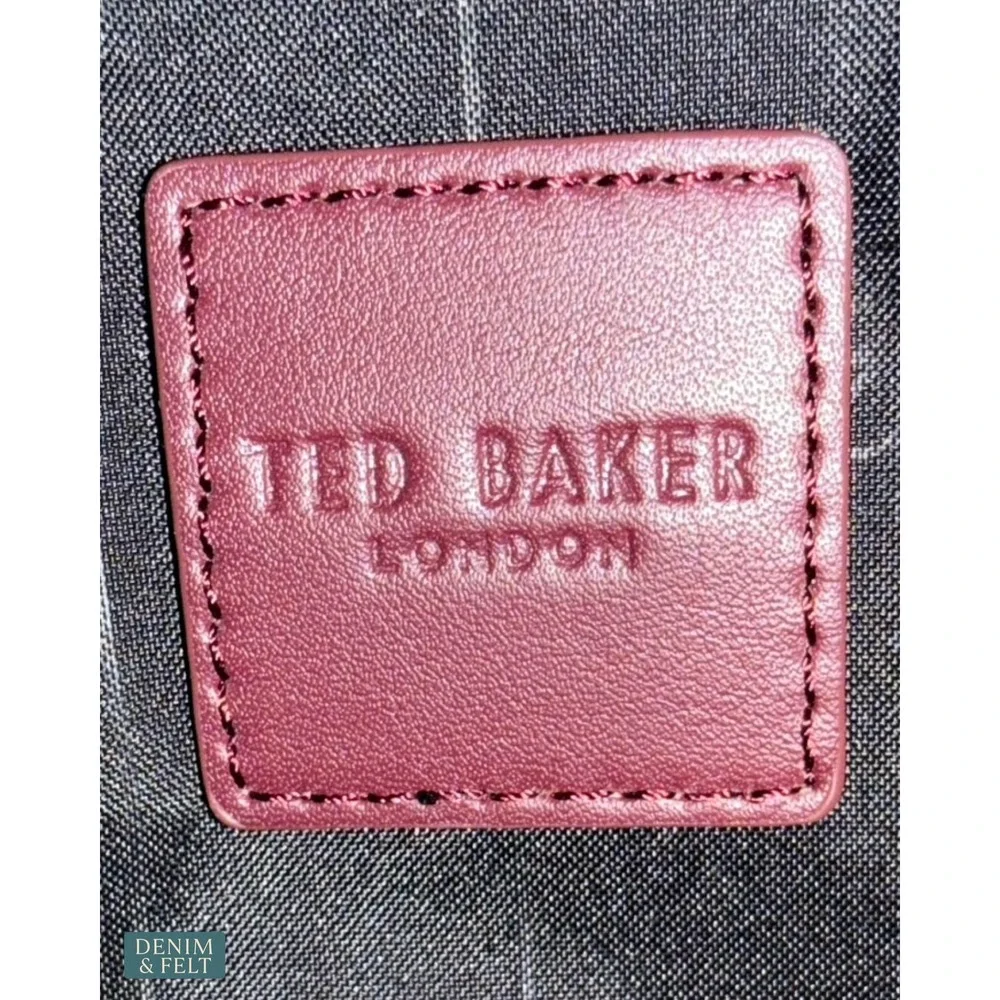 NEW Ted Baker Wickham Sling‎ Bag Charcoal Gray Crossbody Travel Utility Modern